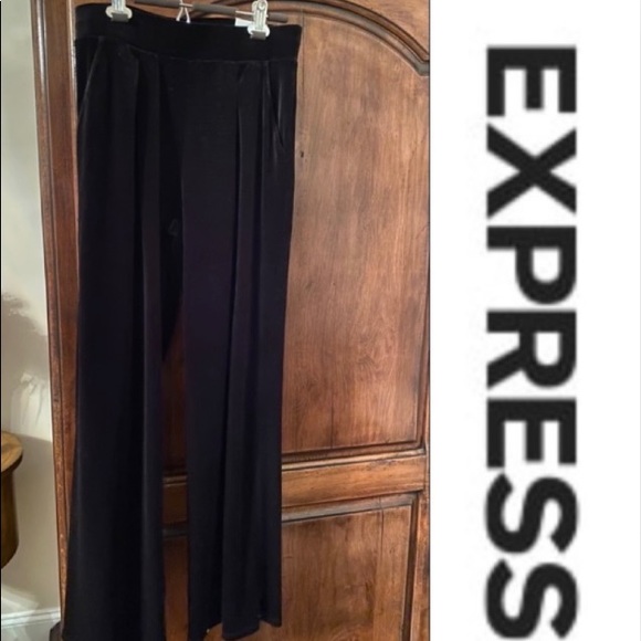 Express Pants - EXPRESS small Black Velvet Pants NEW